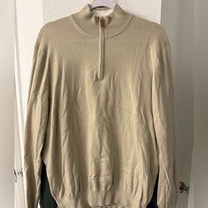 Collars & Co - Beige 1/4 Zip - Sz Large - Worn twice